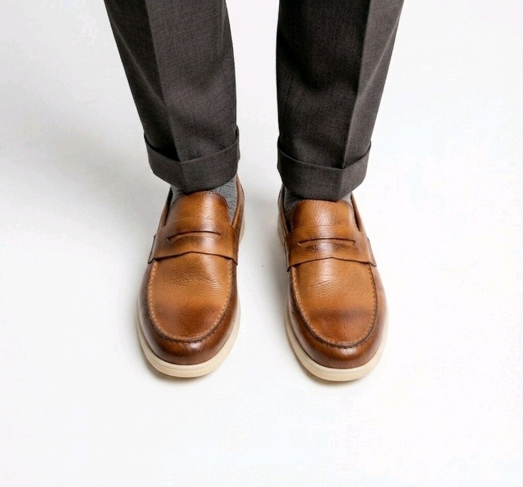 HAKİKİ DERİ LOAFER TABA (40-44) ERKEK AYAKKABI YENİ - 3