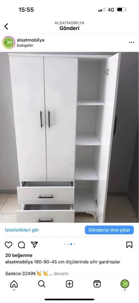 Gardrop çalışma masası genç odası - 4