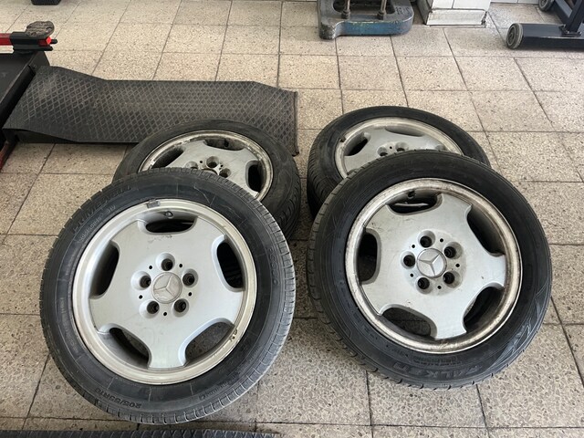 Orjinal mercedes 200E 240 kasa jantları ve lastikleri