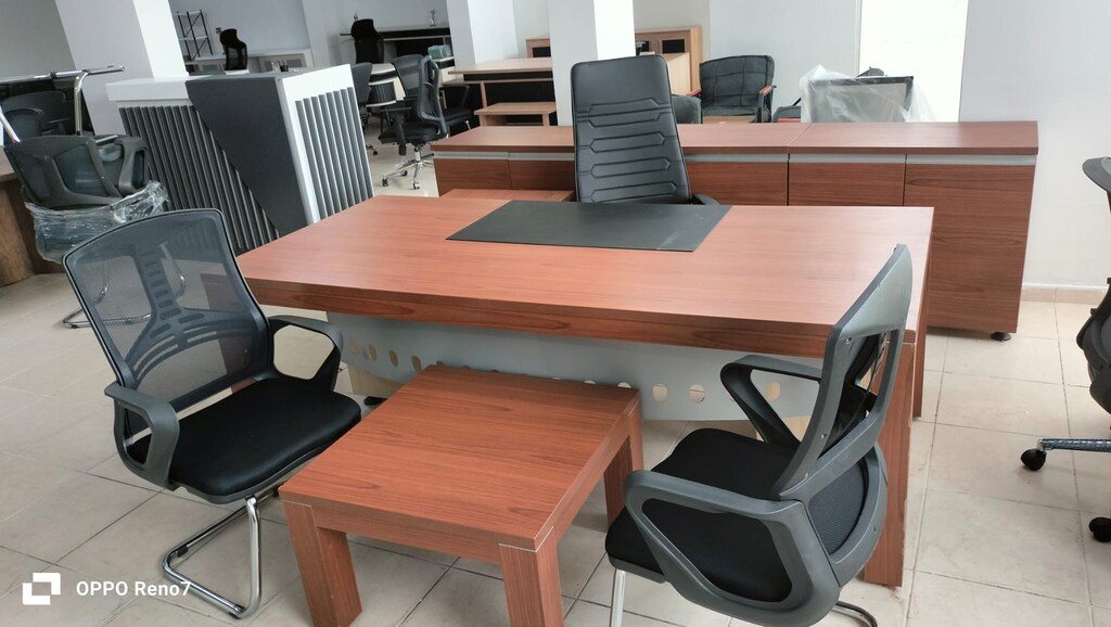 DEKOR BÜRO MOBİLYALARI 220X100 MÜDÜR MASA TAKIMI İKİNCİ EL - 5