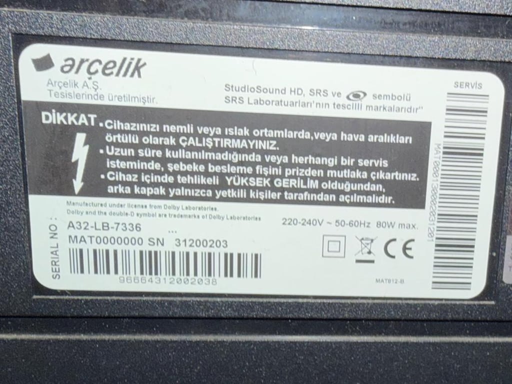 Arçelik televizyon - 3