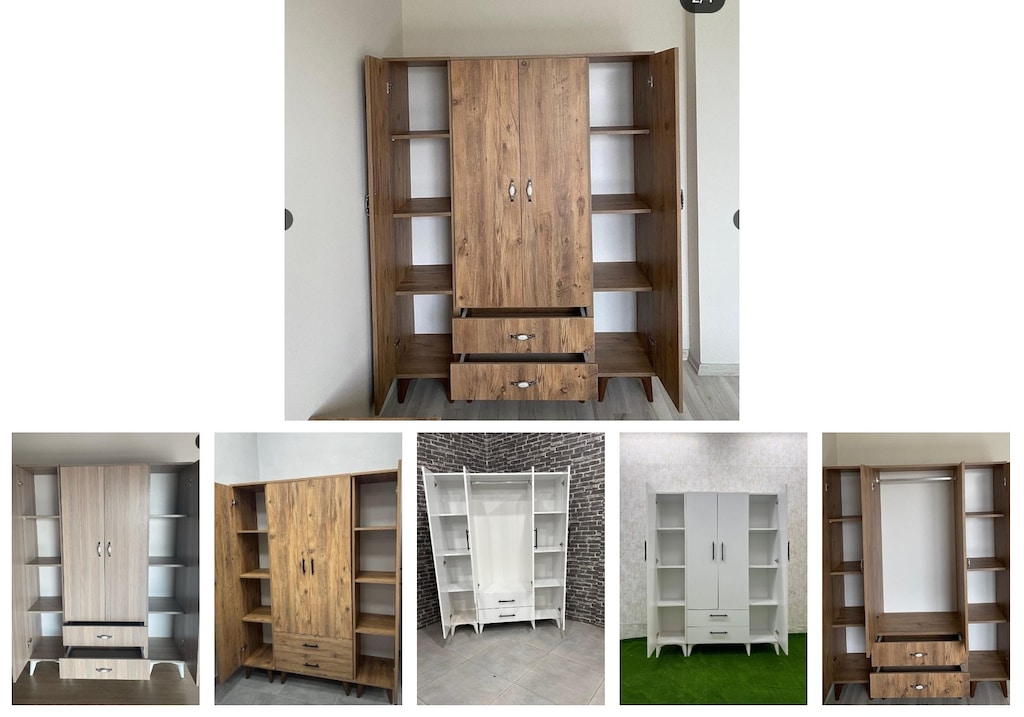 4 kapaklı elbise dolabı oxtryonprx - 6