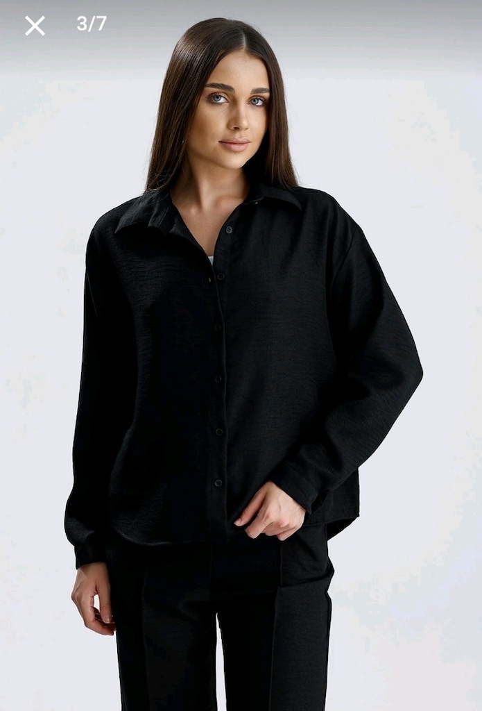 Kadın Oversize Gömlek – S M L Beden – Farklı Renk Seçenekleri - 4