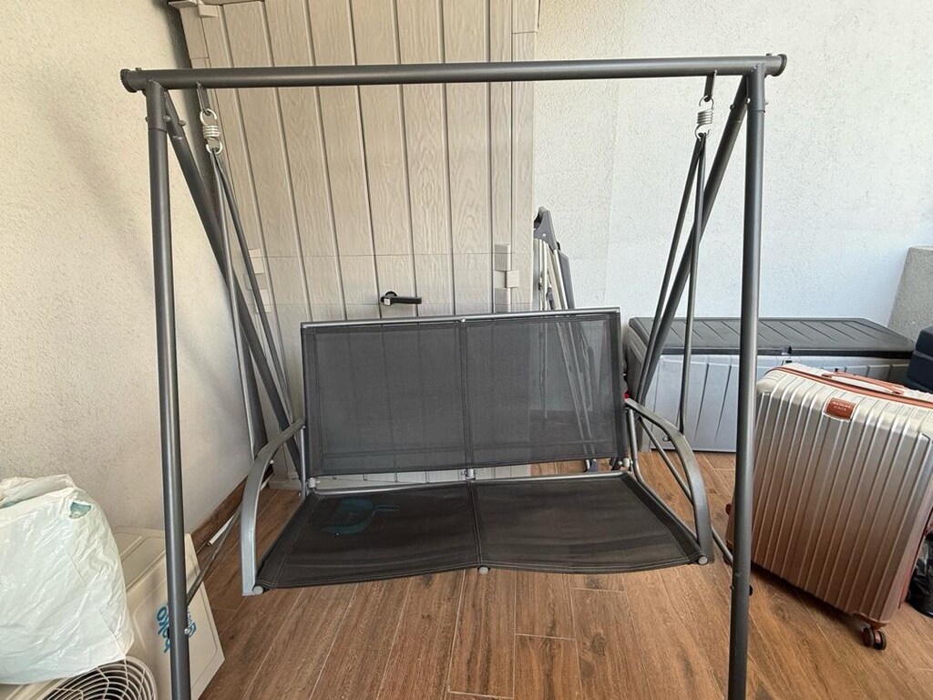BAUHAUS 2 Kişilik Metal Bahçe Salıncağı – Çok Temiz - 3
