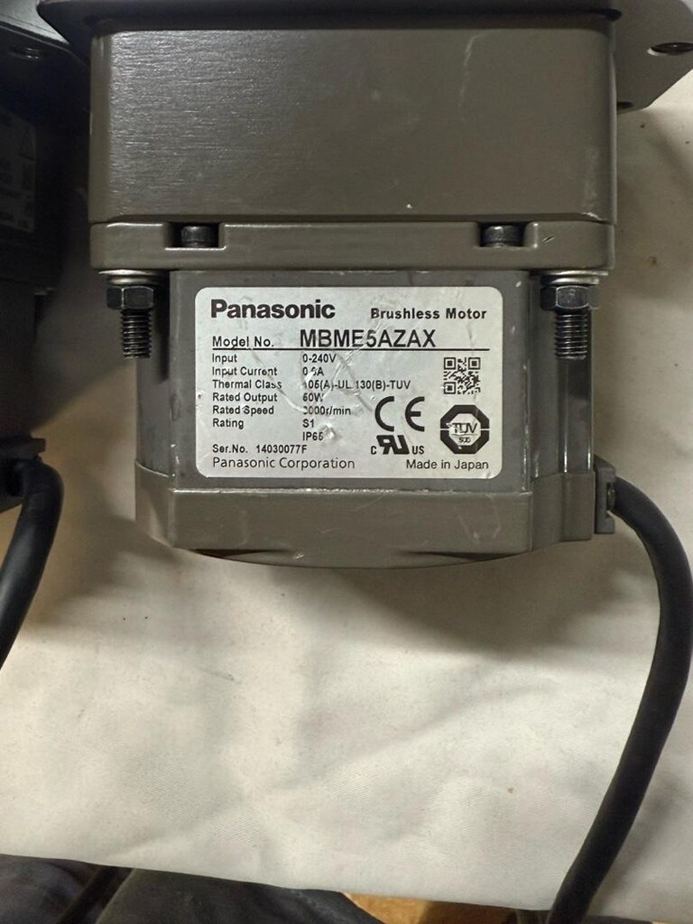 Panasonic MBME5AZAX (50W, 0-240V, 3000 r/min) fırçasız (brushles motor - 2