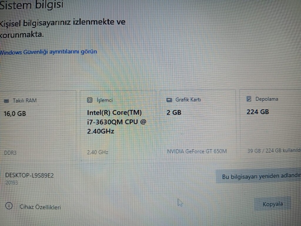 Lenovo IdeaPad Y500 laptop - 7