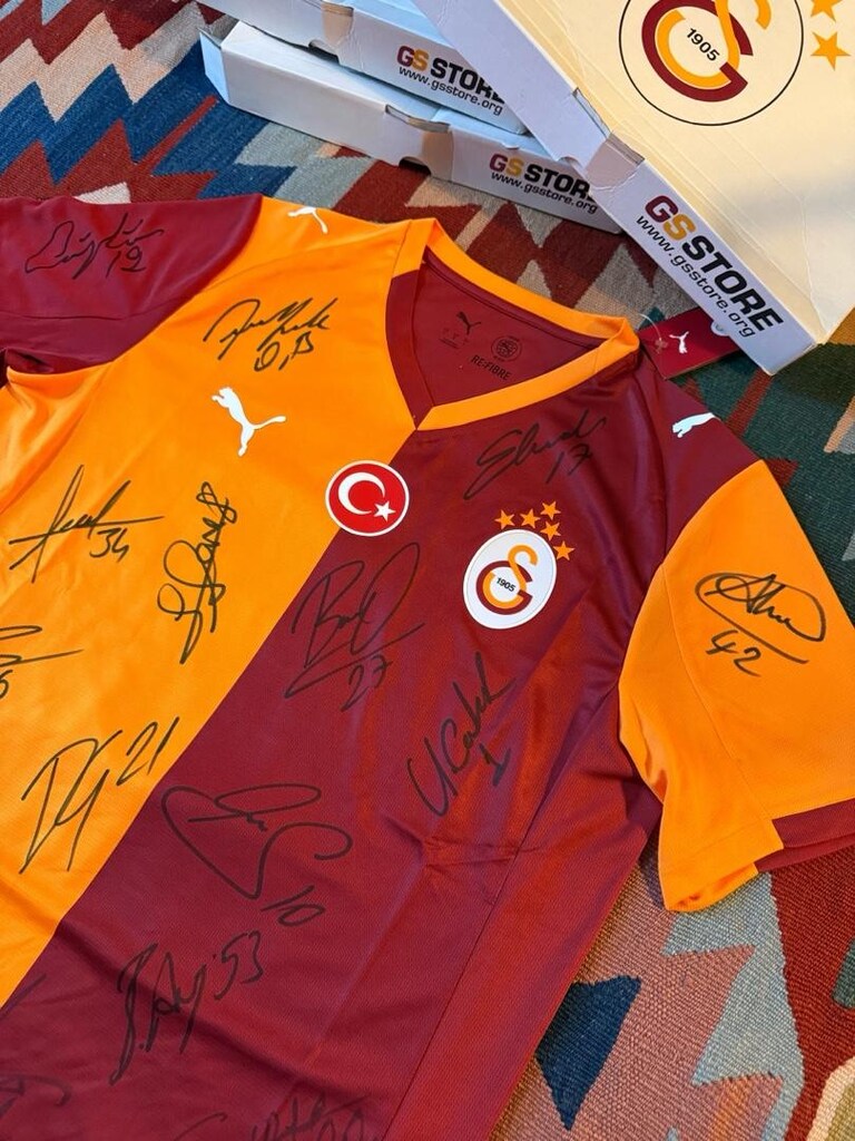 Orjinal Galatasaray Sarı Kırmızı İmzalı Forması - 3