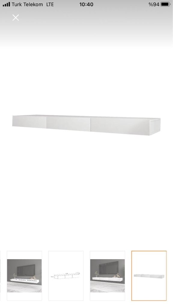 Avalon duvara monte tv sehpası - 6