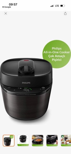Philips al in one cooker çok amaçlı düdüklü