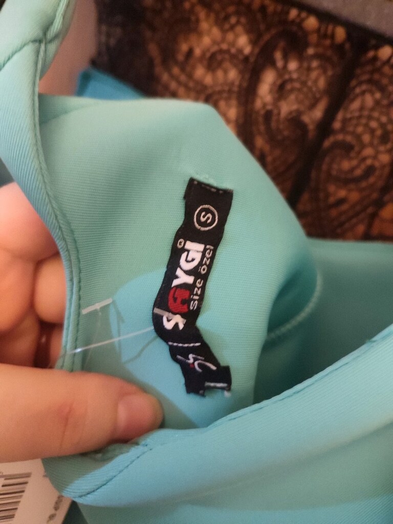 mint yeşil dantel detaylı bluz - 3
