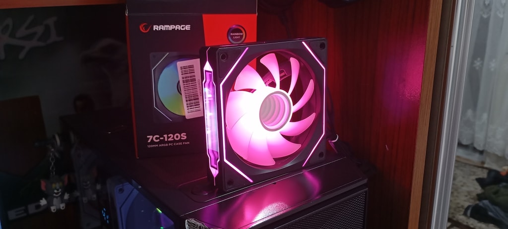 Tertemiz 1 Adet RAMPAGE 7C-120S Aynalı 120mm ARGB Fan - 4