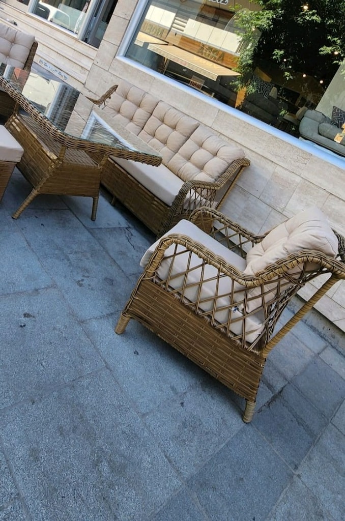 balkon mobilyasi, bahçe mobilyası, rattan koltuk takımı - 5
