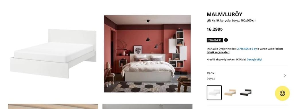 IKEA MALM/LURÖY Karyola+Baza - 6