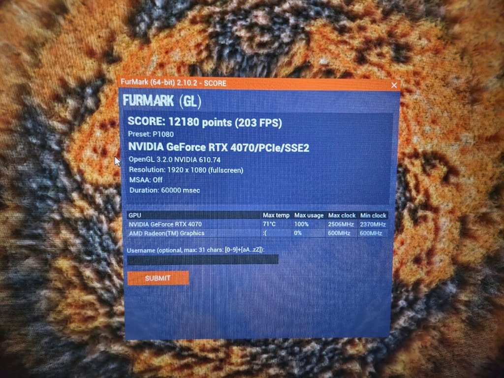 MSI VENTUS 2X RTX 4070 - 6