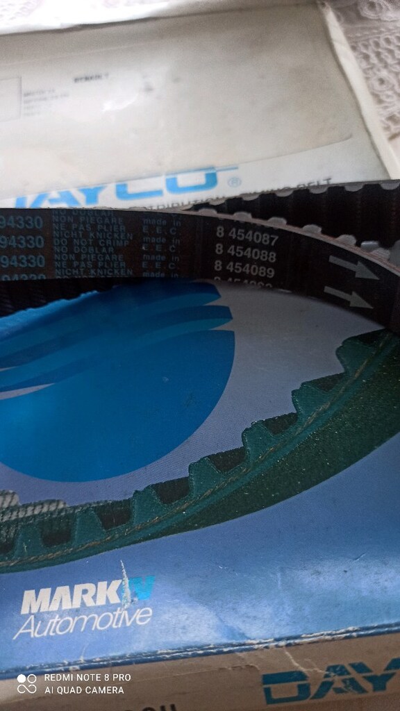 KayışTriger EksantrikDAYCO 116 SP 190 H TRİGER KAYIŞI CT749 5 - 4