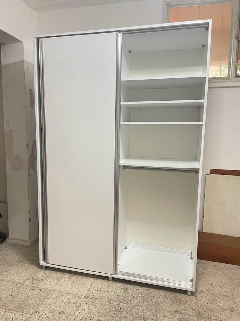 EVE TESLİM KOMPLE MDF TERTEMİZ SÜRGÜLÜ GARDROP DOLAP ELBİSE DOLABI 220 - 3