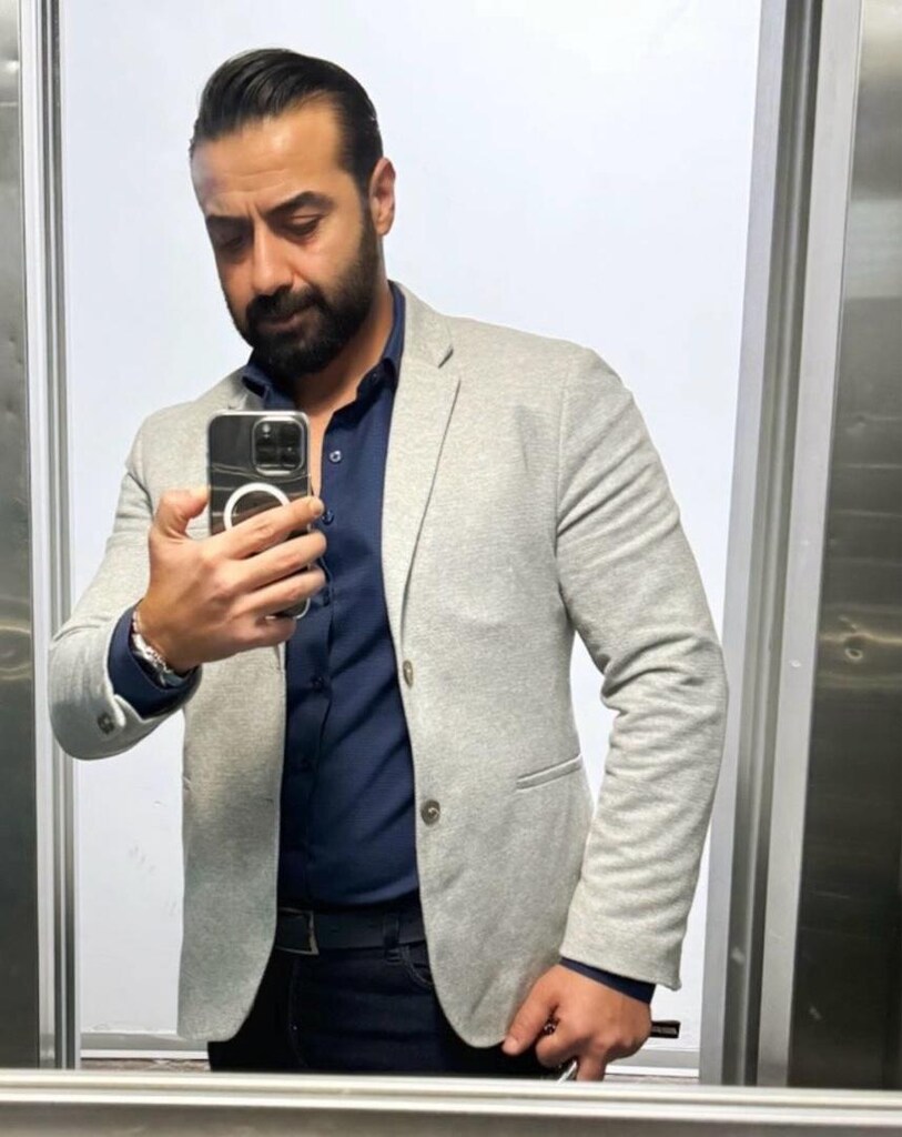 Defacto Dokulu, Slim fit, Gri Blazer Ceket