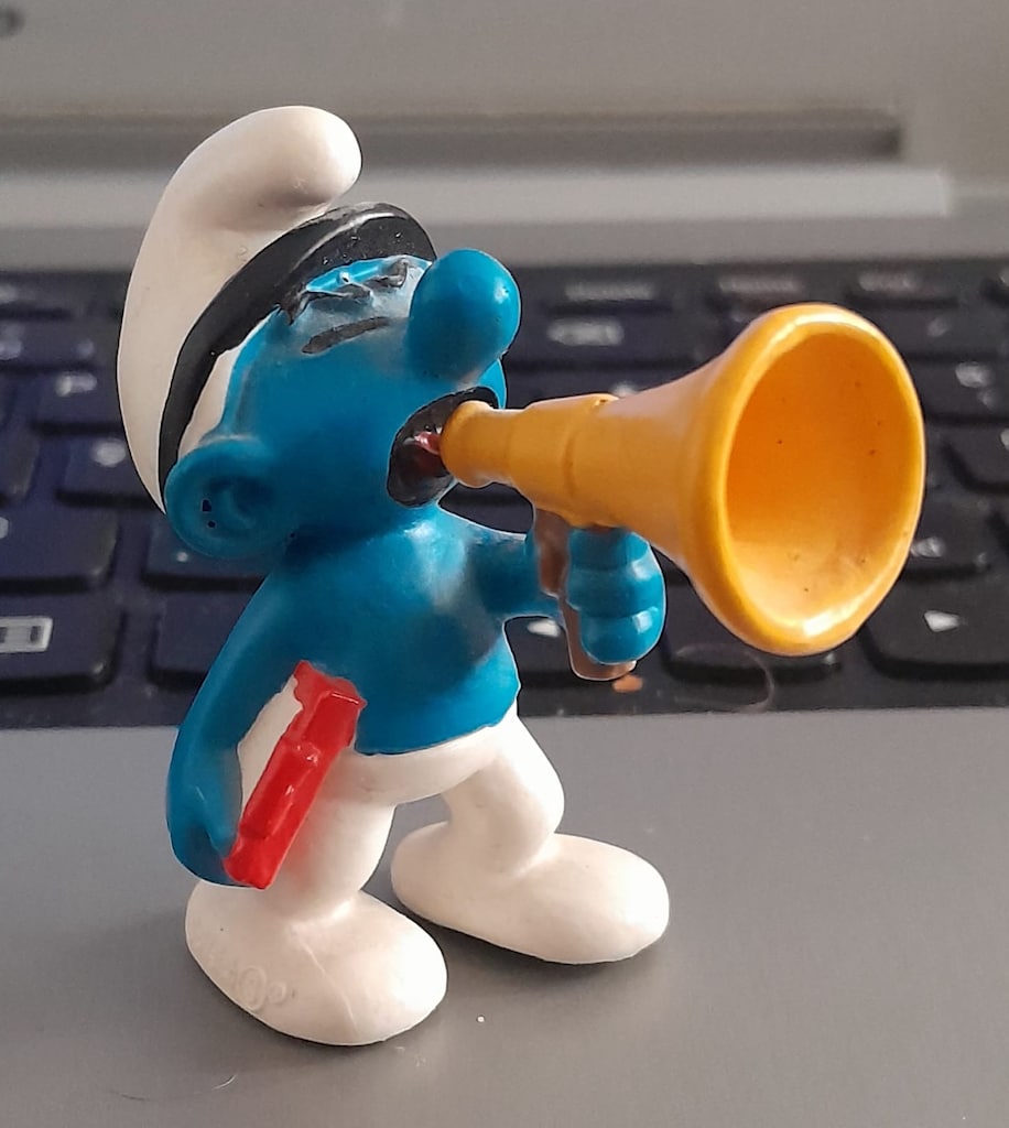 ŞİRİNLER Orijinal Alman Schleich Cinema Smurf Figürler 2009 - 3