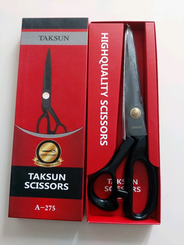 Taksun kumaş makası siyah metal - 3