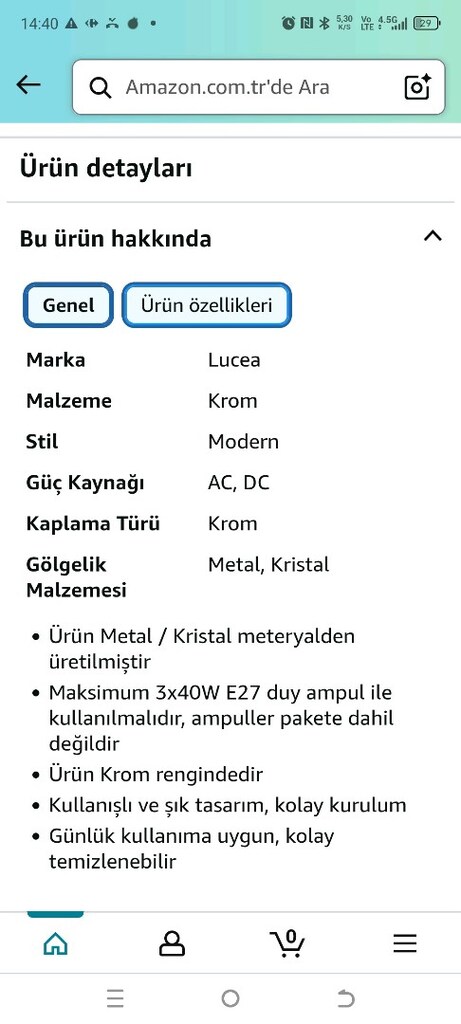 Bauhaus Lucea Armila 3'lü krom metal cam sarkıt - 7