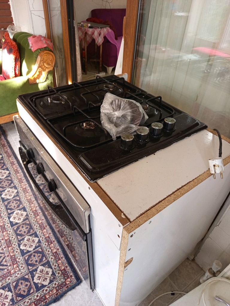 Ankastre fırın ocak Set Doğalgaz Mutfak Dolap Tüp Paslanmaz Elektrikli - 7
