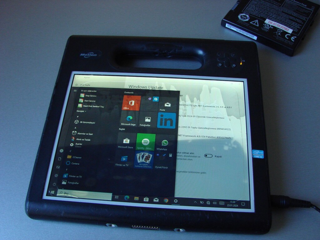 Motion MC-F5te Çok sağlam Taşınabilir Tablet Bilgisayar, i5 3.nesil - 3