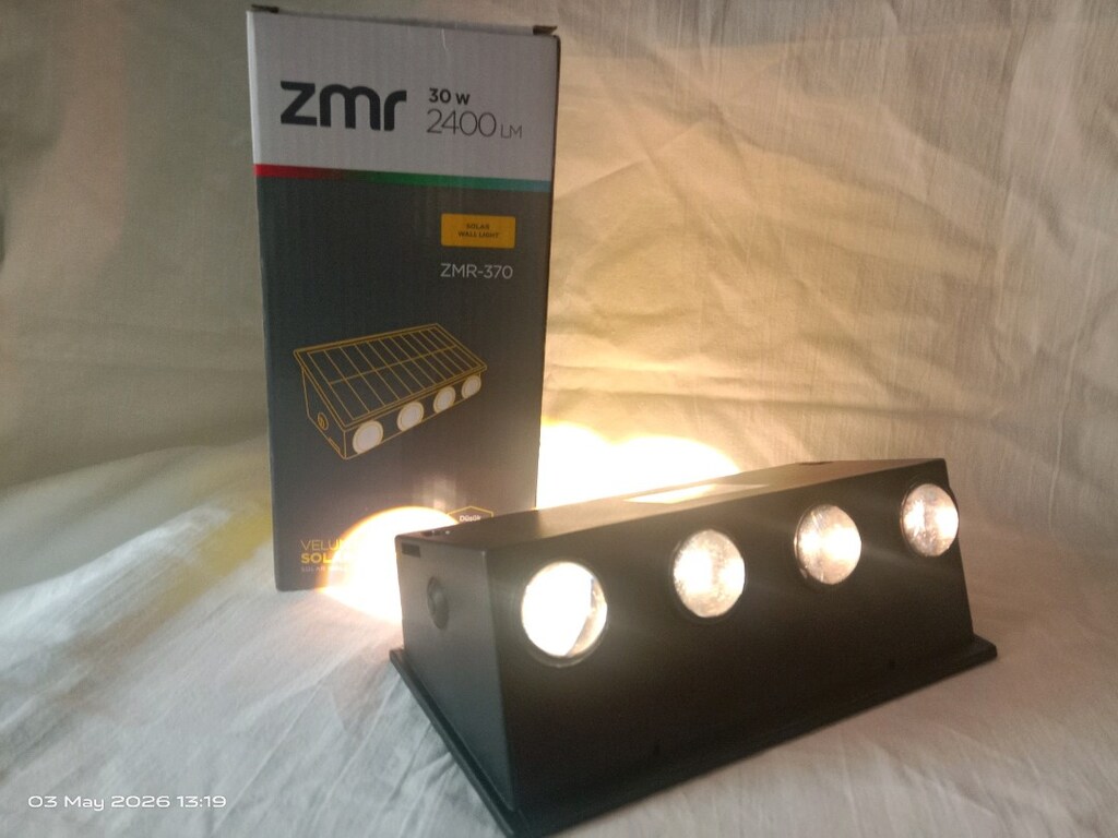ZMR 30W Solar Duvar Aydınlatması