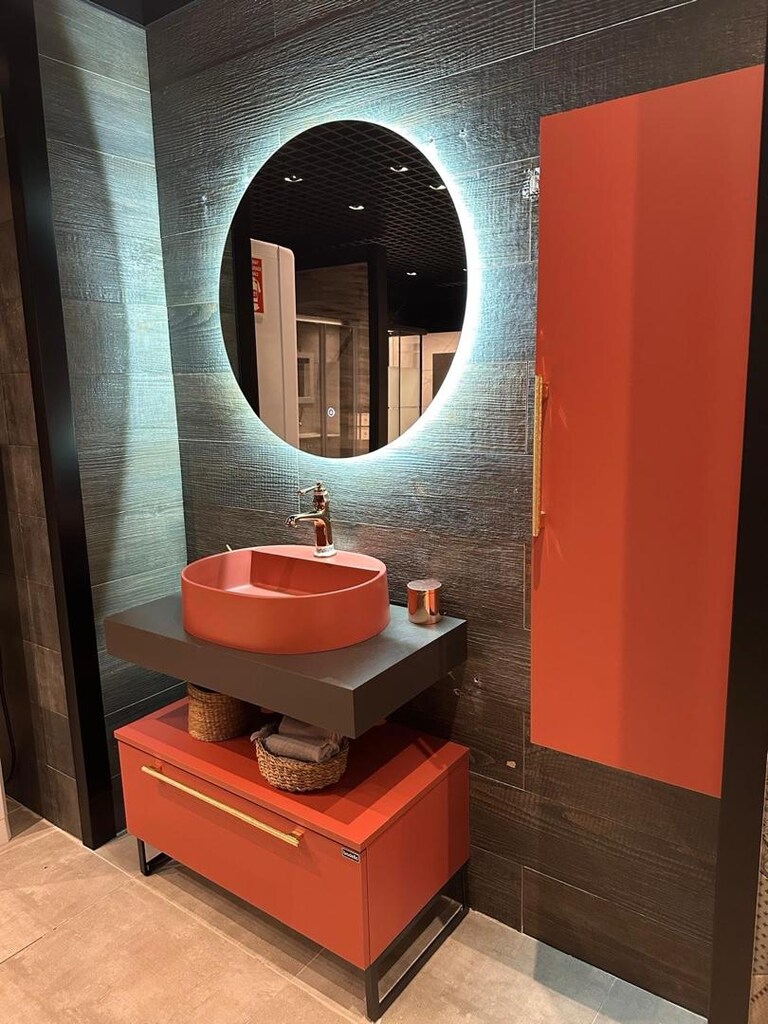 Mona Kiremit Çanaklı 85*45 cm Banyo Mobilya Set (SIFIR) - 3