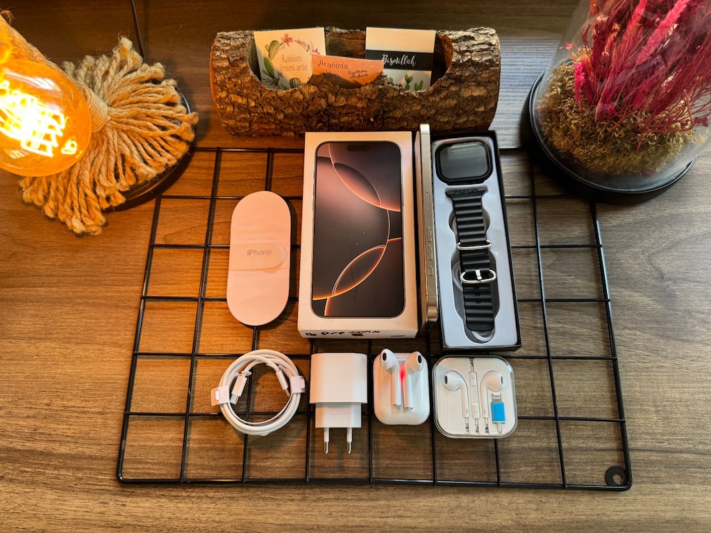 GARANTİLİ İPHONE 16 PRO DESERT TİTANİUM - 8
