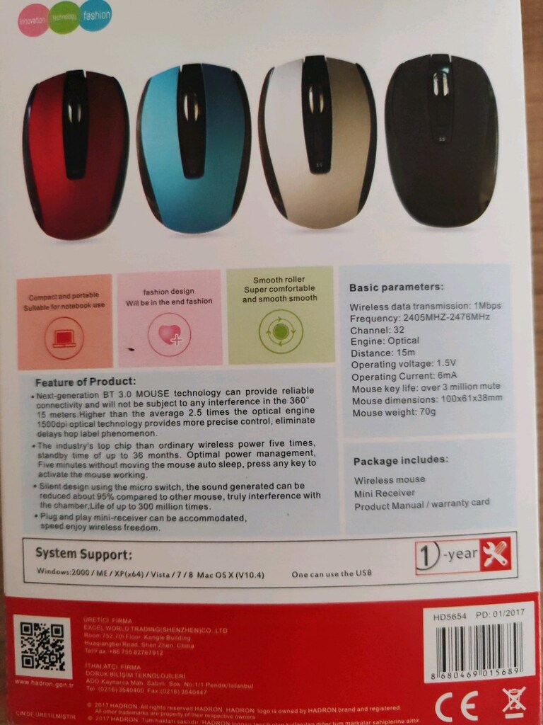 Hardon HD 5654 kablosuz Bluetooth mouse - 2