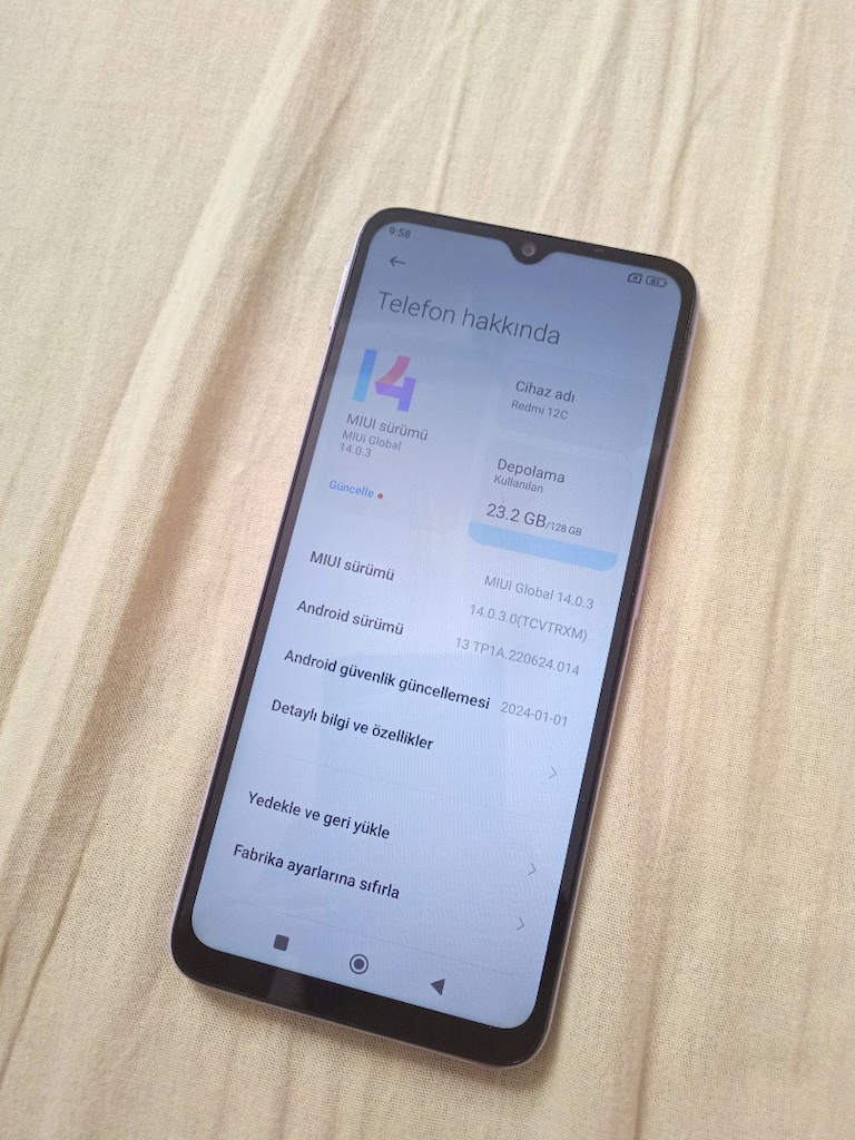 128GB 8GB REM XİAOMİ Mİ REDMİ 12C - 6
