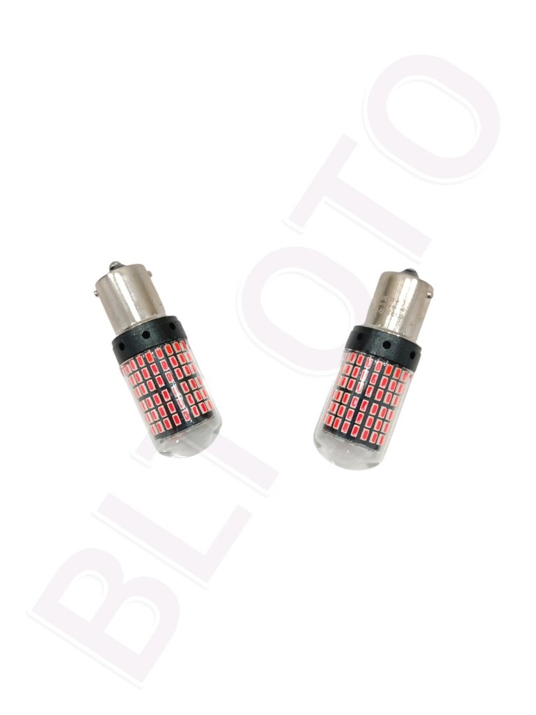 93 AMPUL 144 LED KIRMIZI TEK DUY DÜZ TIRNAK 12V - 2