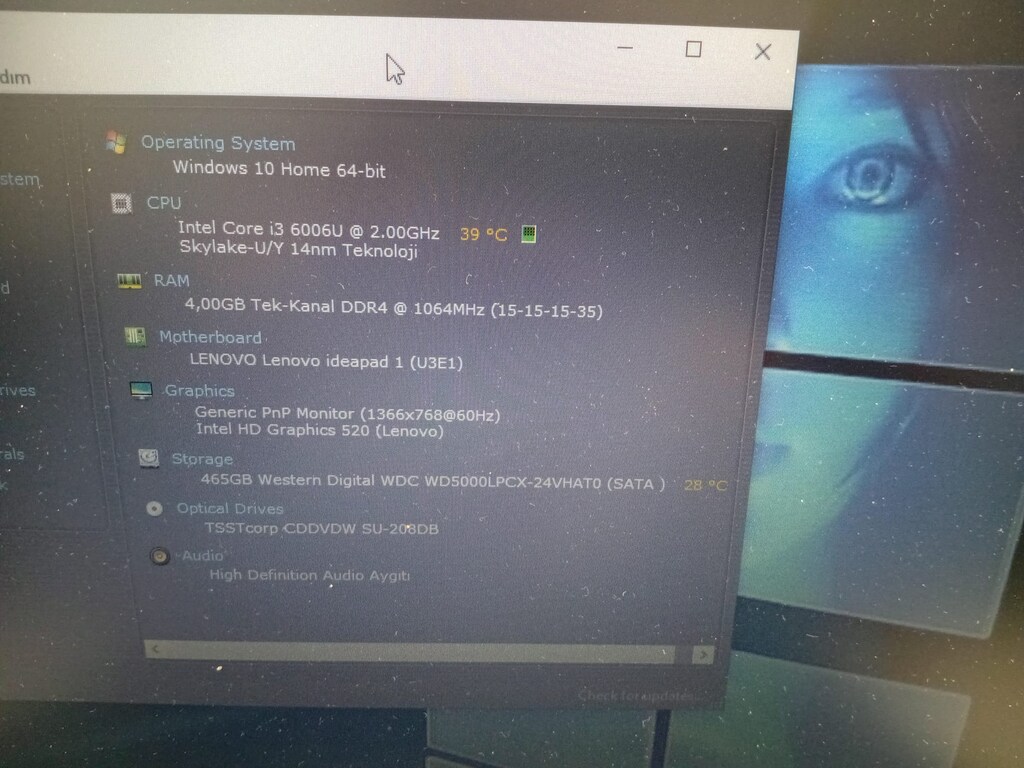 Lenovo i3 dizüstü bilgisayar leptop notebook laptop - 6