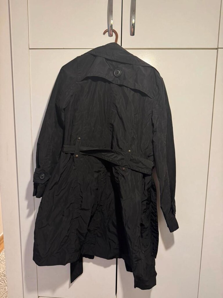 siyah Colins kadın trench coat - 2