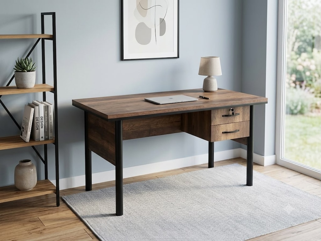 KLAS OFİS ÜSKÜDAR 120x60 cm BAROK CEVİZ ÇALIŞMA MASASI SIFIR - 2
