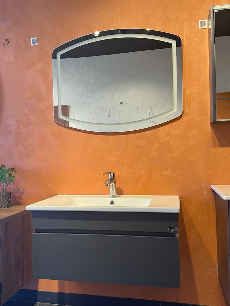 85 cm Antrasit MdfLam Banyo Mobilya Seti - 7