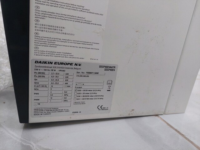 Daikin Premix Vz.24 kw.tam yoğuşmalı