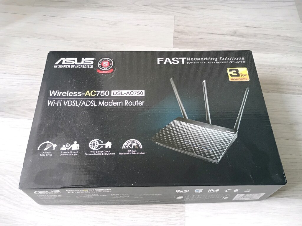 Asus DSL-AC750 ADSL VDSL Kablosuz Modem Router