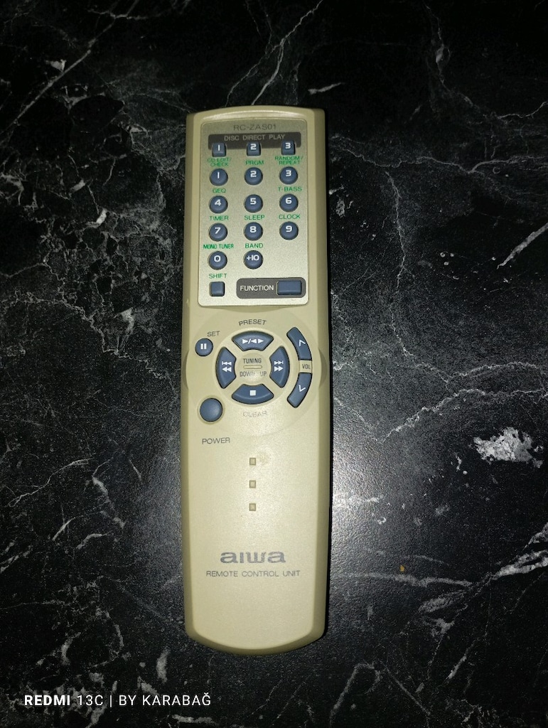 AIWA,AIWA ses sistemi,AIWA kumanda,kumanda,AIWA müzik seti,ses sistemi - 3