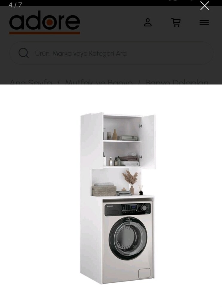az kullanılmış çamaşır makinesi dolabı - 5