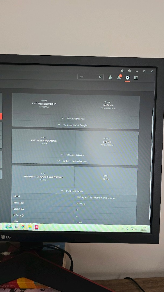 AMD 9070XT - AMD RYZEN 7 7800X3D OYUN BİLGİSAYARI - 9