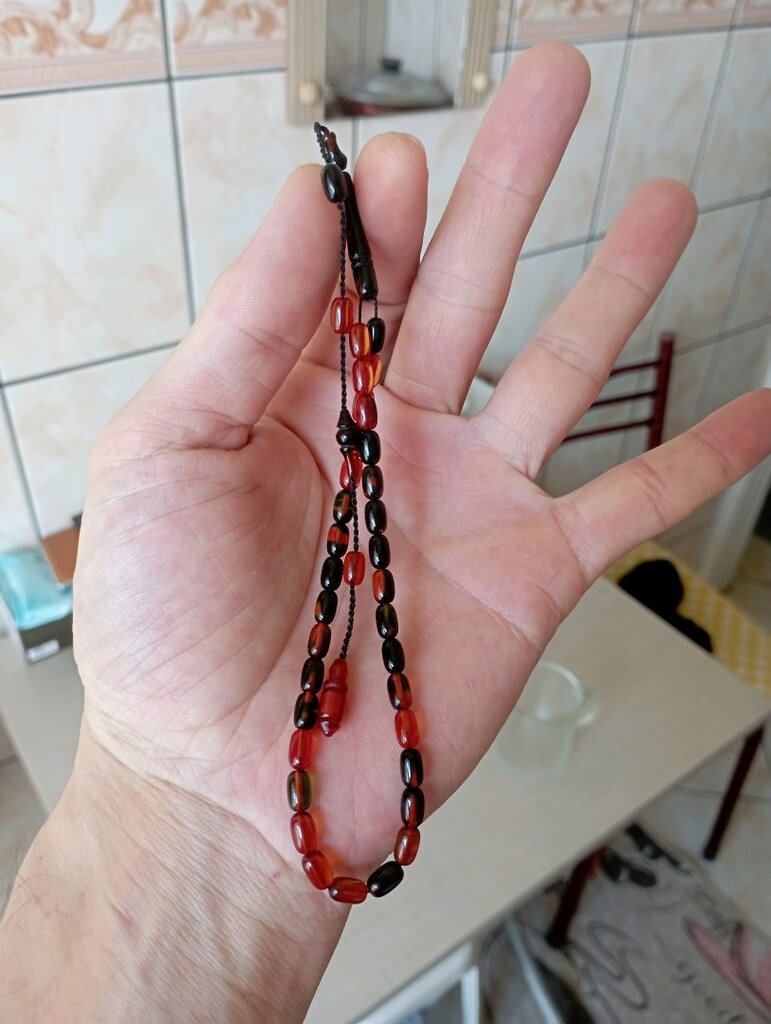 orjinal kehribar tesbih - 2