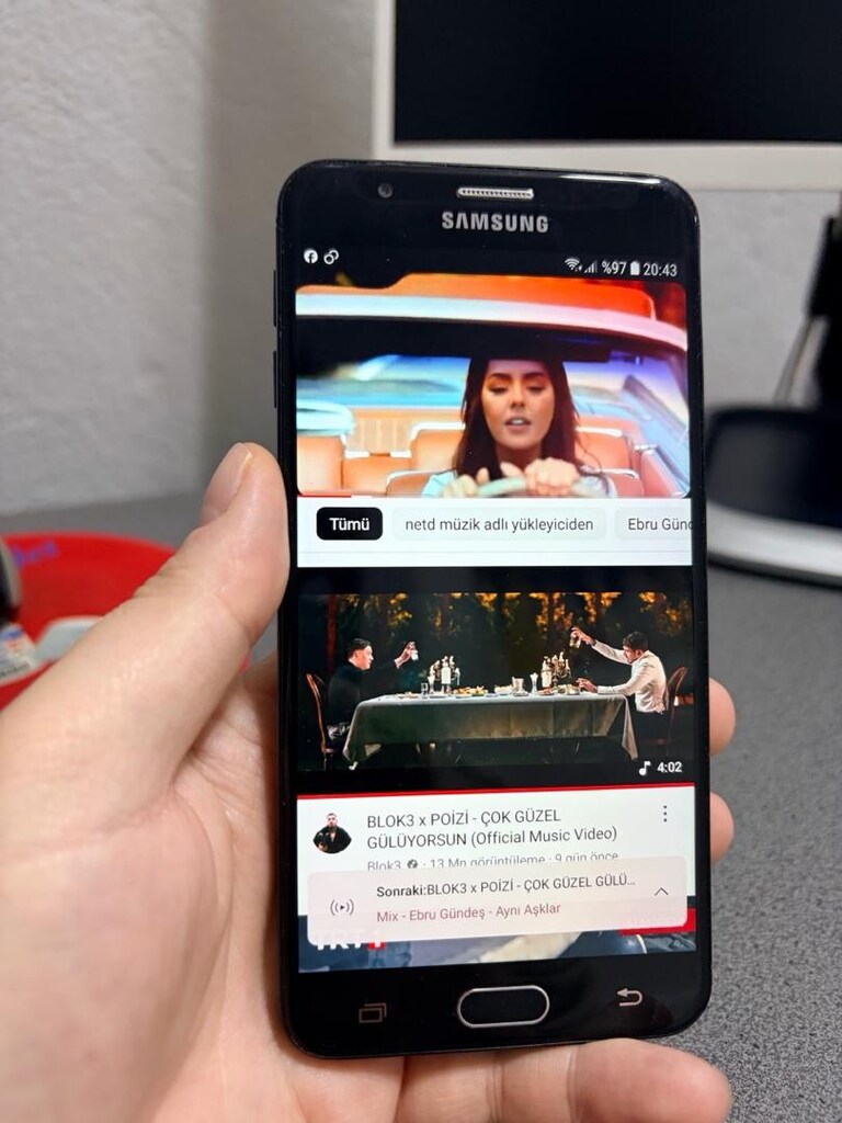 Hatasız ayarında Samsung J7 prıme Cep telefonu - 2