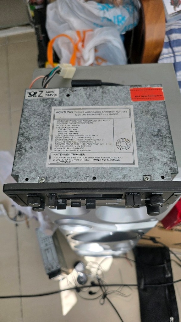 Çok temiz Alman Vintage, Kamasonic Frankfurt Stereo araba teybi radyo - 7