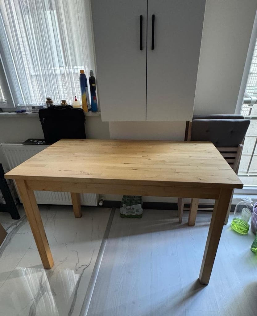 ikea gercek ahsap masa - 3