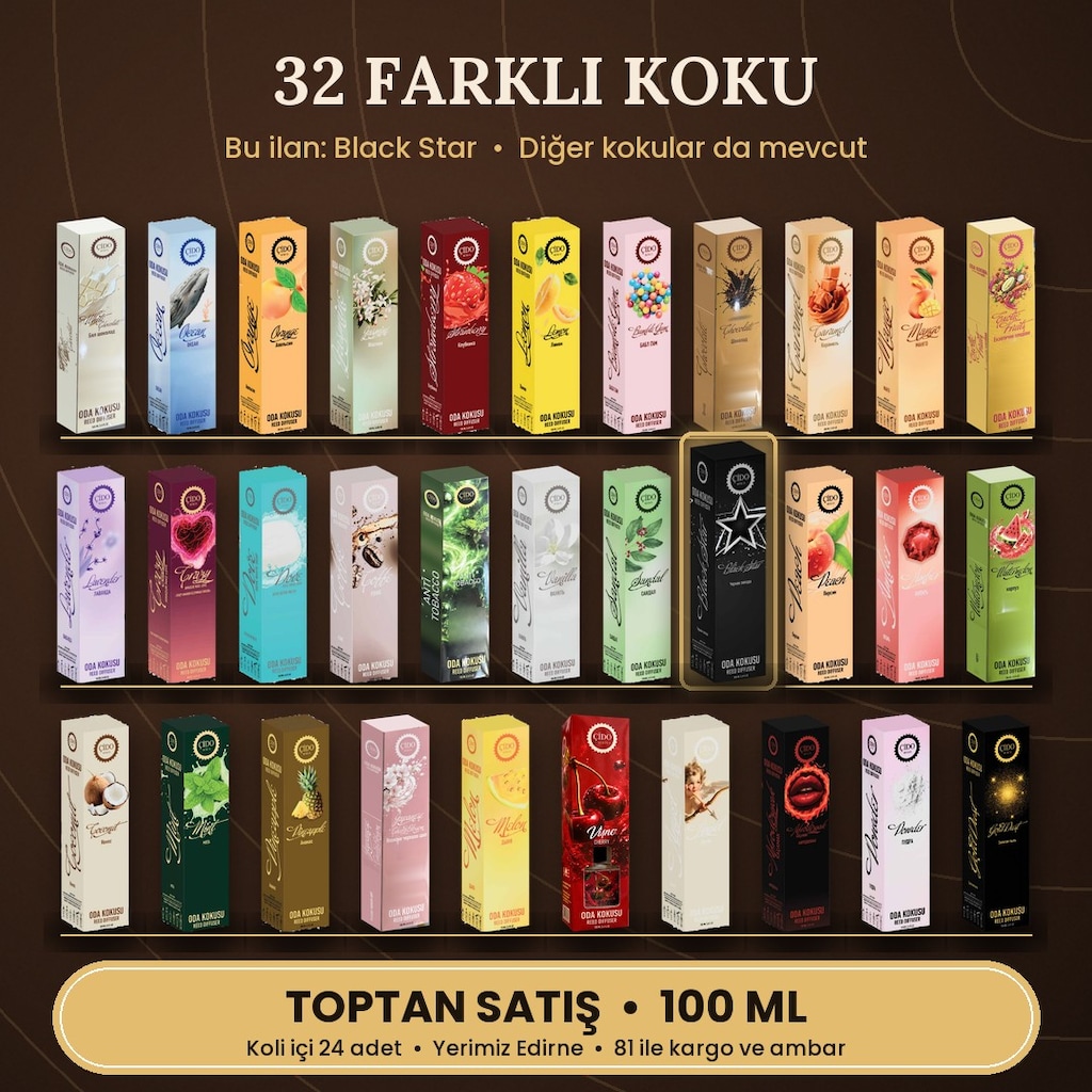 BLACK STAR ODA KOKUSU 100ML ÇİDO MİRİS ORİJİNAL - 3