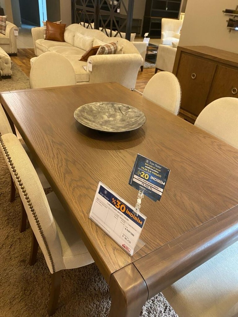 Tepe Home Orjinal Ceviz Yemek Masası - 9