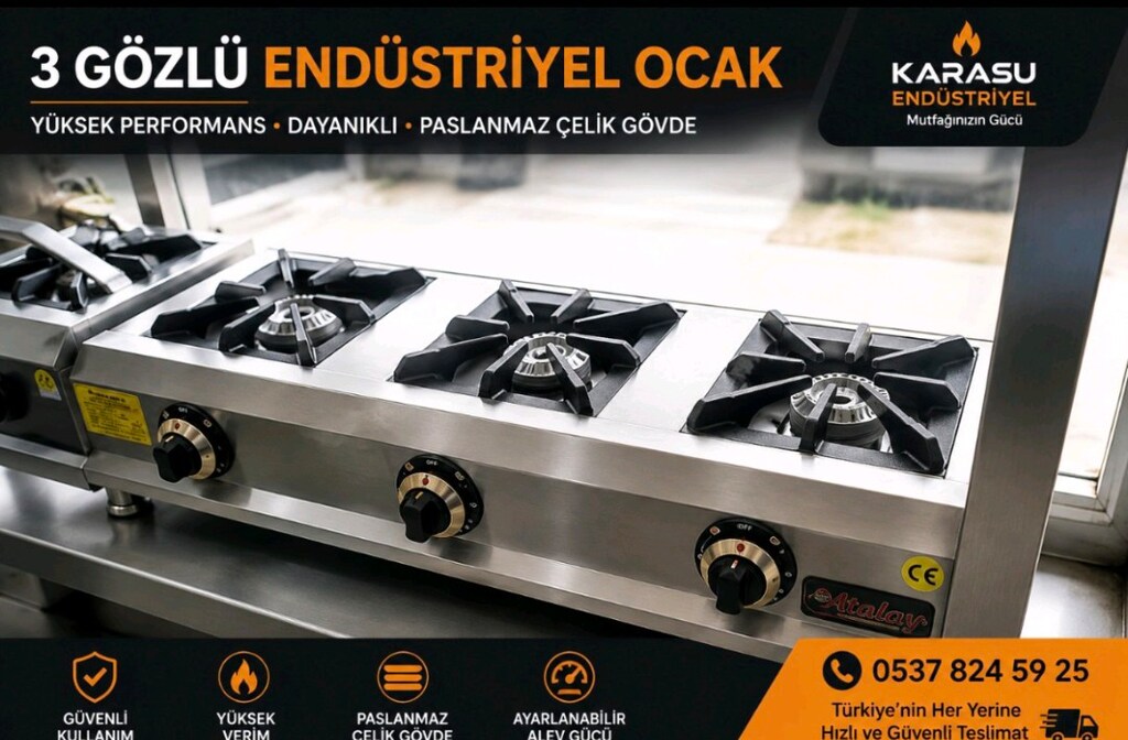 üçlü set üstü ocak c e belgeli 2 yıl garantili sıfır ürün - 3