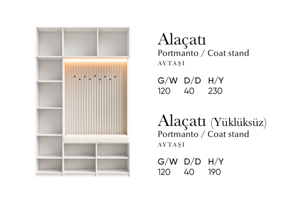 Sıfır , %100 MDF, Portmanto/Ayakkabılık - Aytaşı - 8