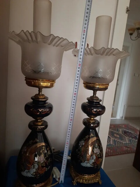 Abajur porselen pirinçTANE 7500